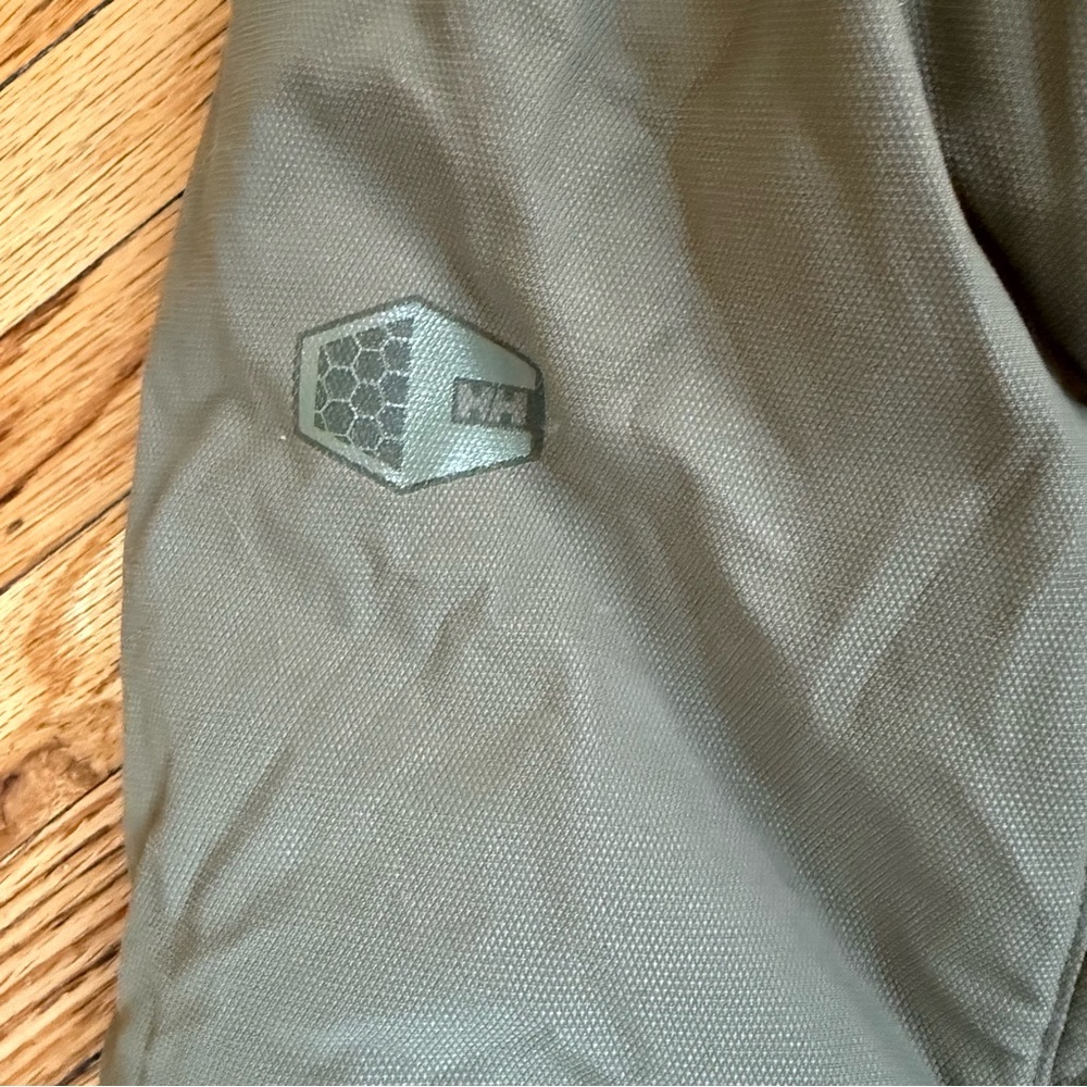 Helly Hansen Hooded Puffer Jacket Olive Green Women’s M Winter Coat - Picture 6 of 8
